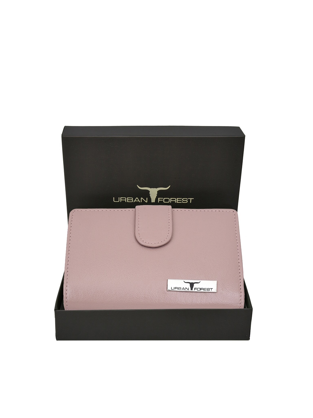 

URBAN FOREST Women Leather Two Fold Wallet, Pink