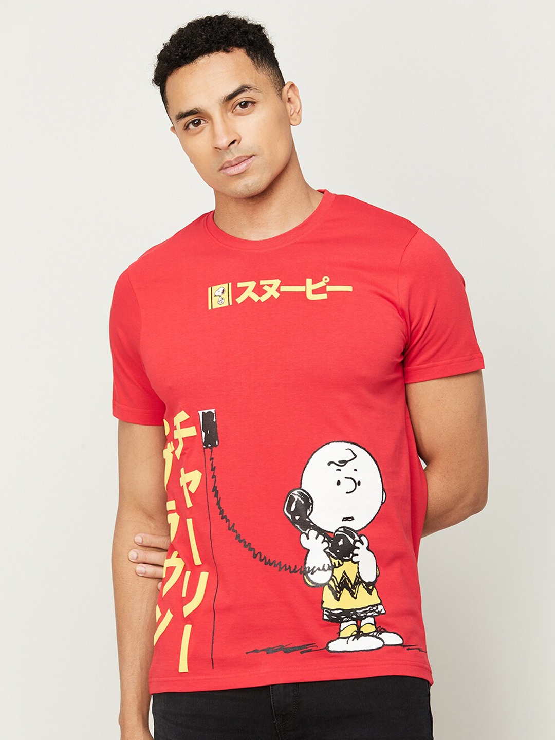 

Fame Forever by Lifestyle Graphic Printed Pure Cotton T-shirt, Red
