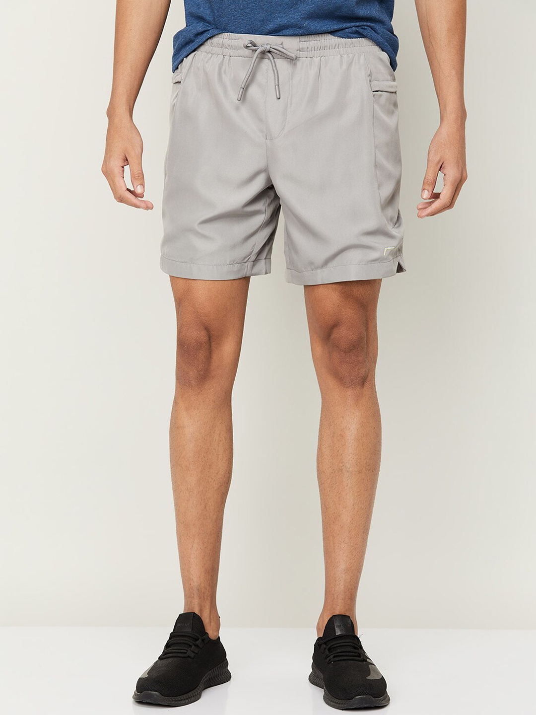 

Fame Forever by Lifestyle Men Mid-Rise Sports Shorts, Grey