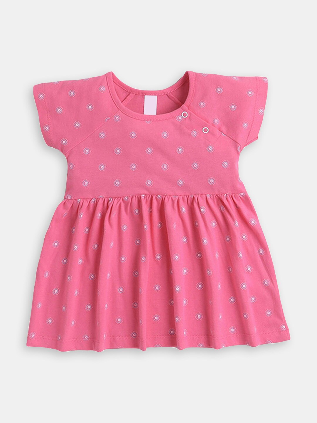 

Hopscotch Infants Girls Printed Fit & Flare Cotton Dress, Pink