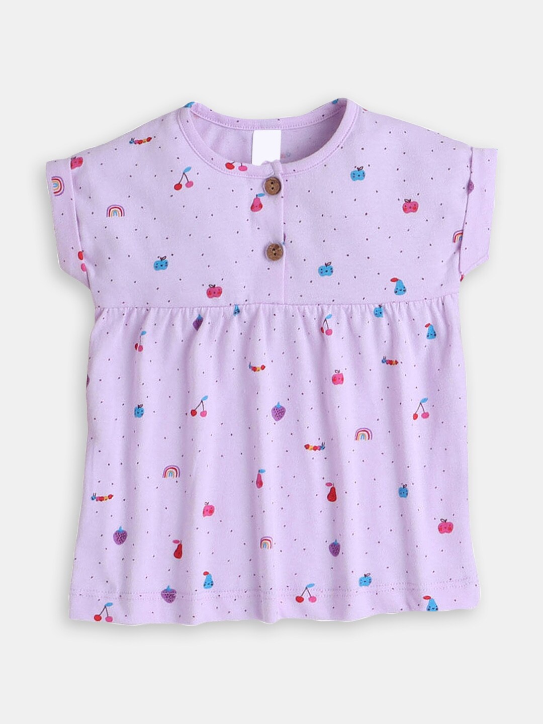 

Hopscotch Infants Girls Printed Fit & Flare Cotton Dress, Purple