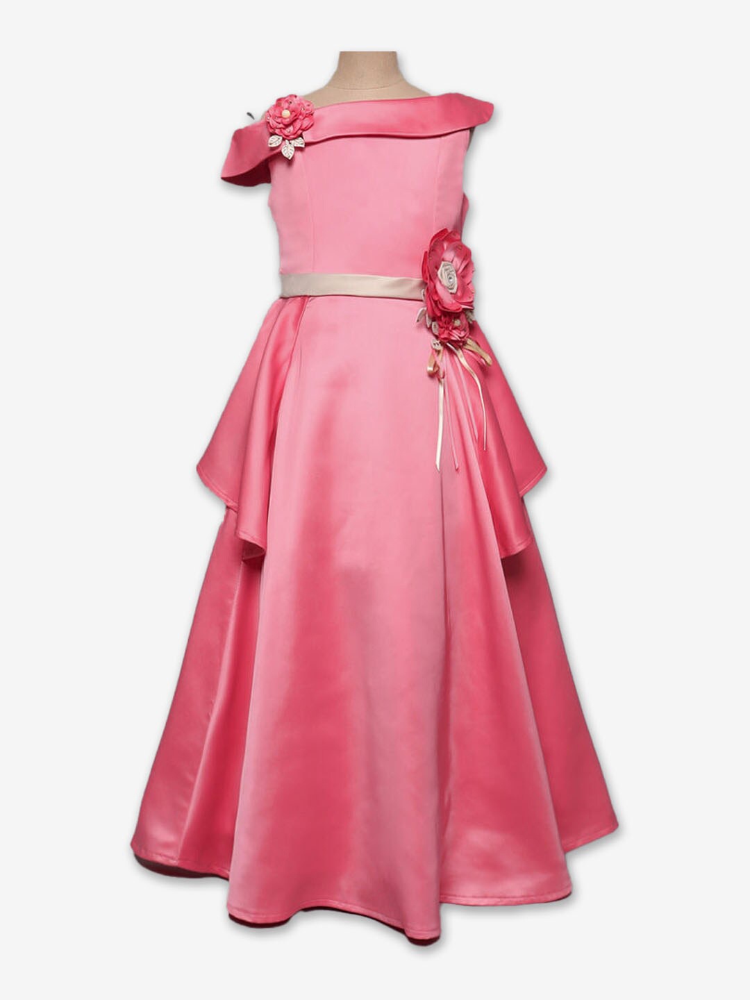 

Hopscotch Girls Fit & Flare Maxi Party Dress, Pink