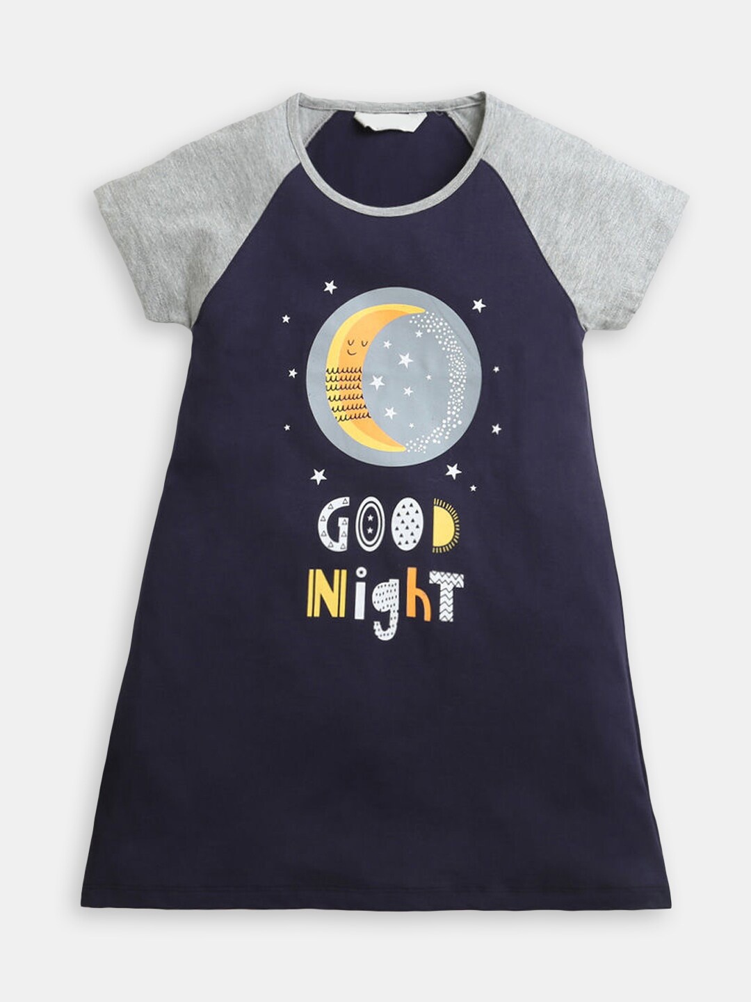 

Hopscotch Girls Graphic Printed T-Shirt Dress, Blue