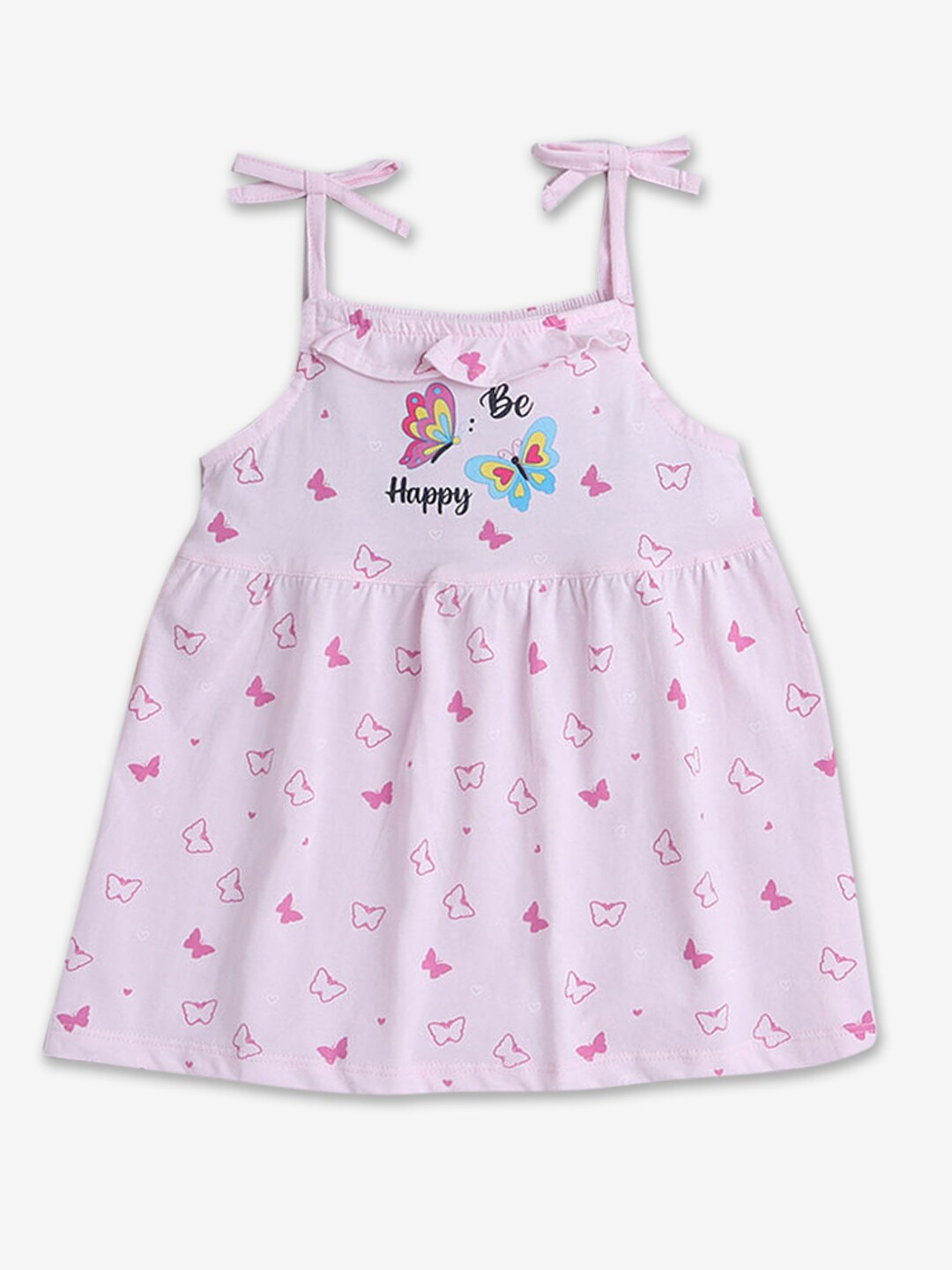 

Hopscotch Girls Conversational Printed Cotton Fit & Flare Dress, Lavender