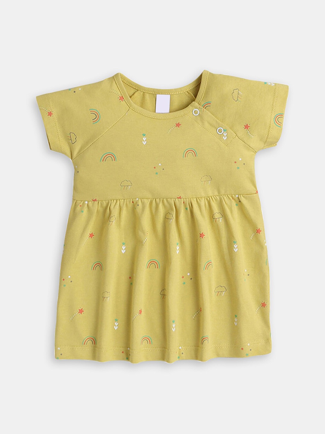 

Hopscotch Infant Girls Conversational Printed A-Line Dress, Yellow