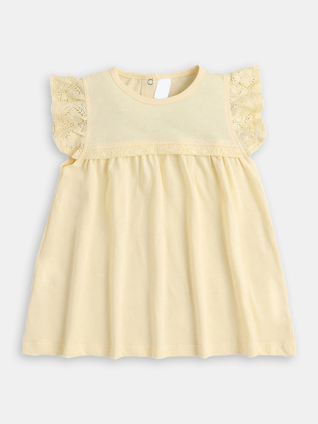 

Hopscotch Infant Girls Flutter Sleeves Fit & Flare Dress, Yellow