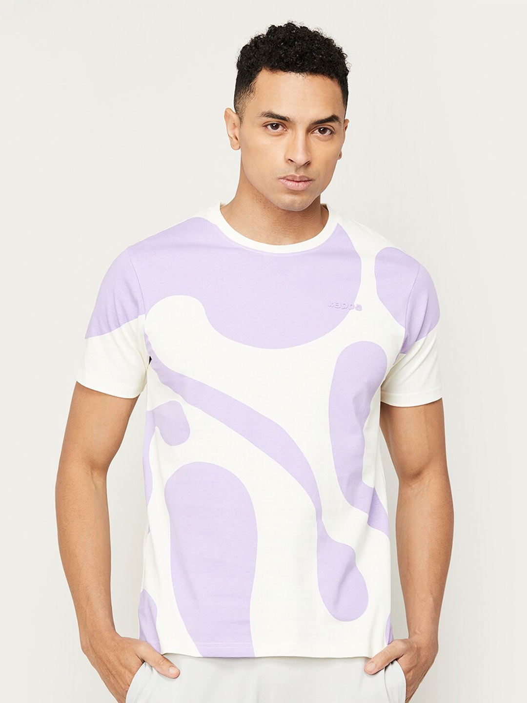 

Kappa Abstract Printed Pure Cotton T-shirt, Off white