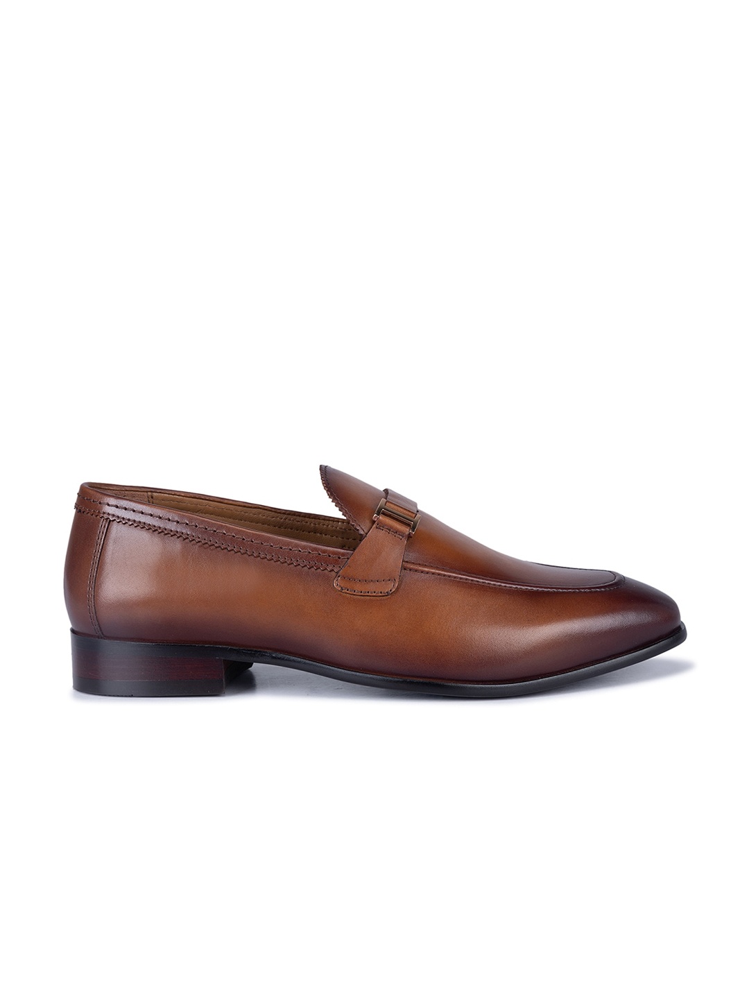 

ROSSO BRUNELLO Men Leather Formal Loafers, Tan
