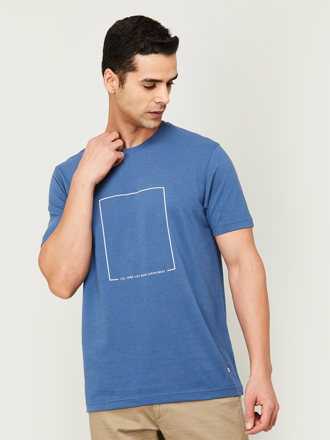 

CODE by Lifestyle Round Neck T-shirt, Blue