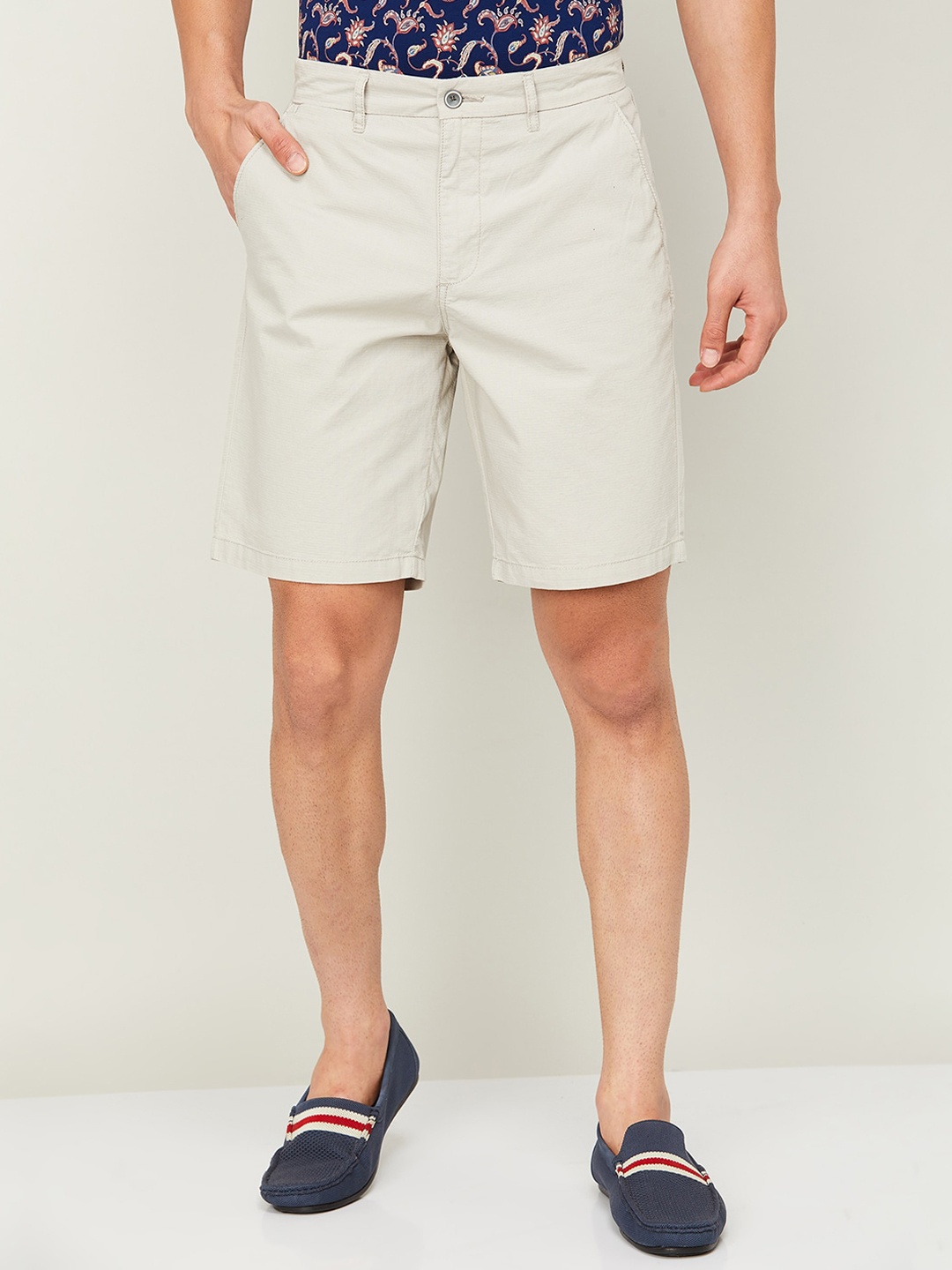 

CODE by Lifestyle Men Mid-Rise Shorts, Beige