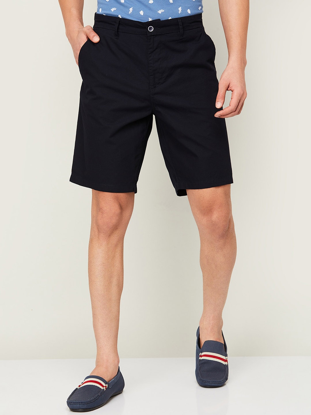 

CODE by Lifestyle Men Mid-Rise Shorts, Black