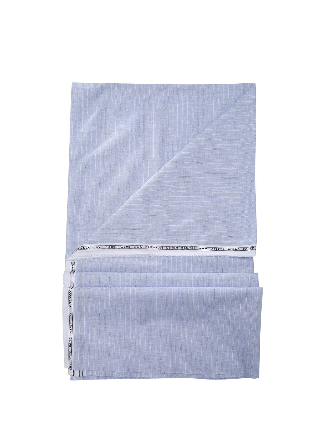 

CAVALLO by Linen Club Striped Shirt Clothing Fabric, Blue