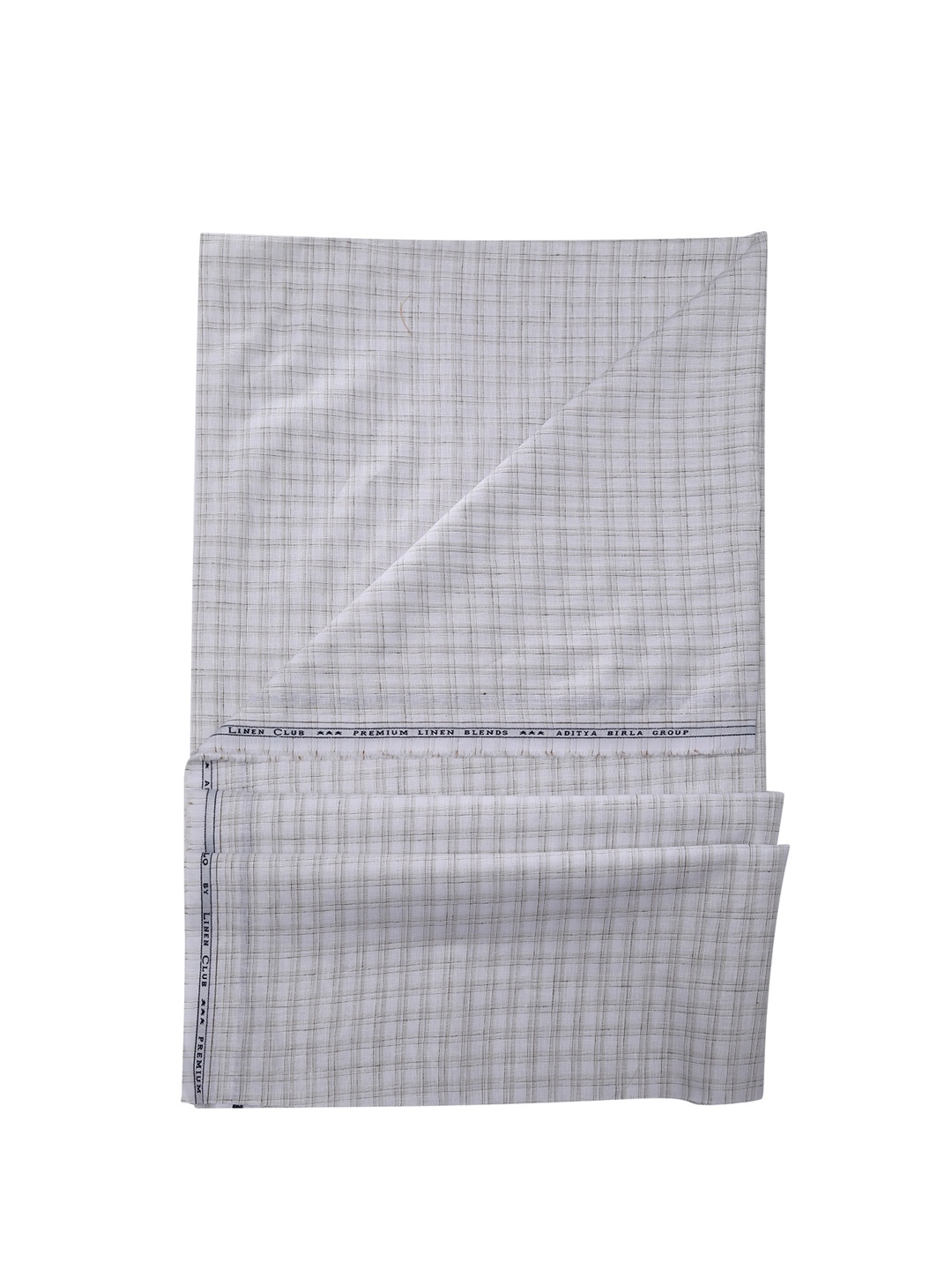 

CAVALLO by Linen Club Checked Shirt Clothing Fabric, White