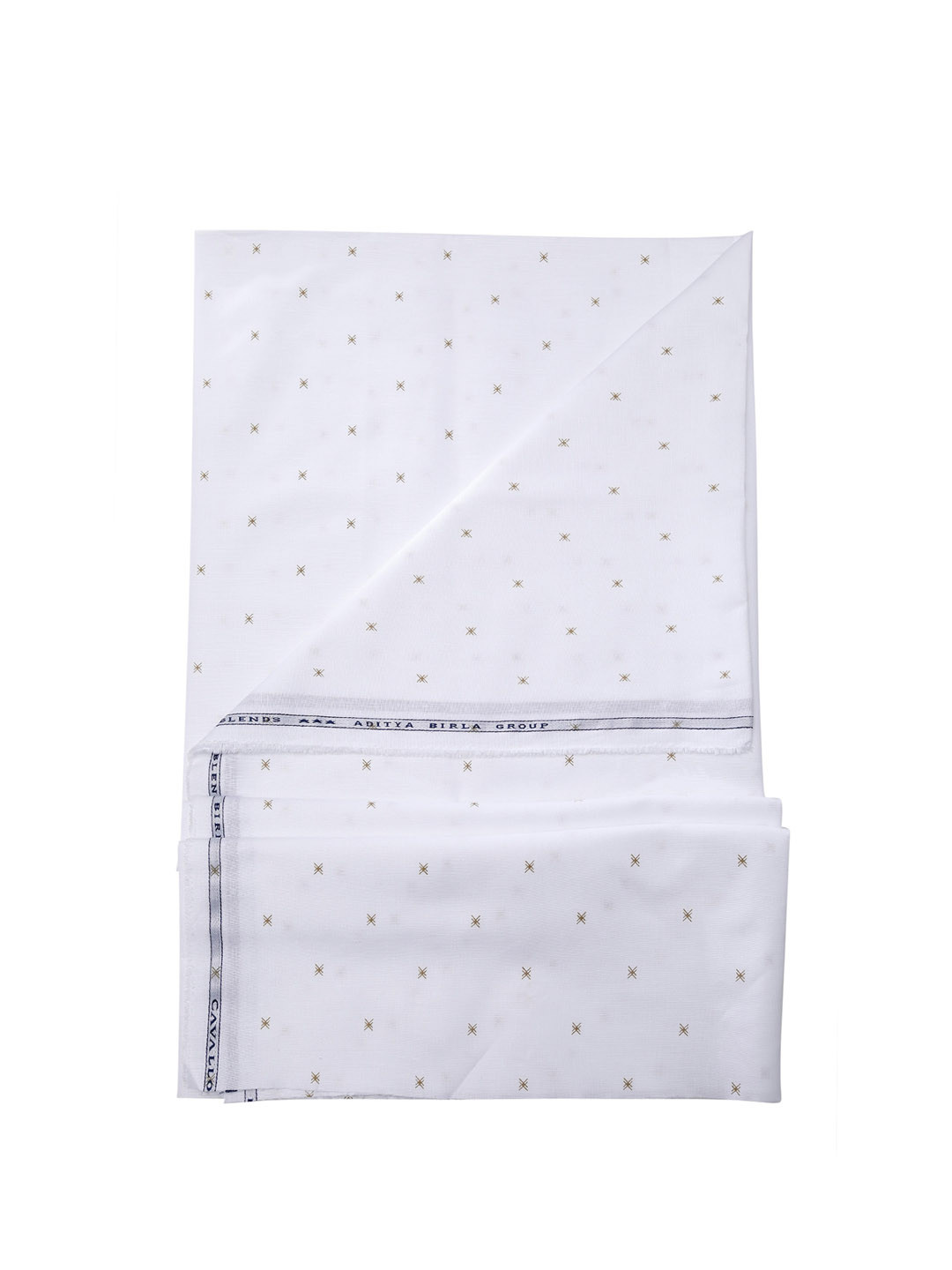

CAVALLO by Linen Club Printed Shirt Clothing Fabric, White