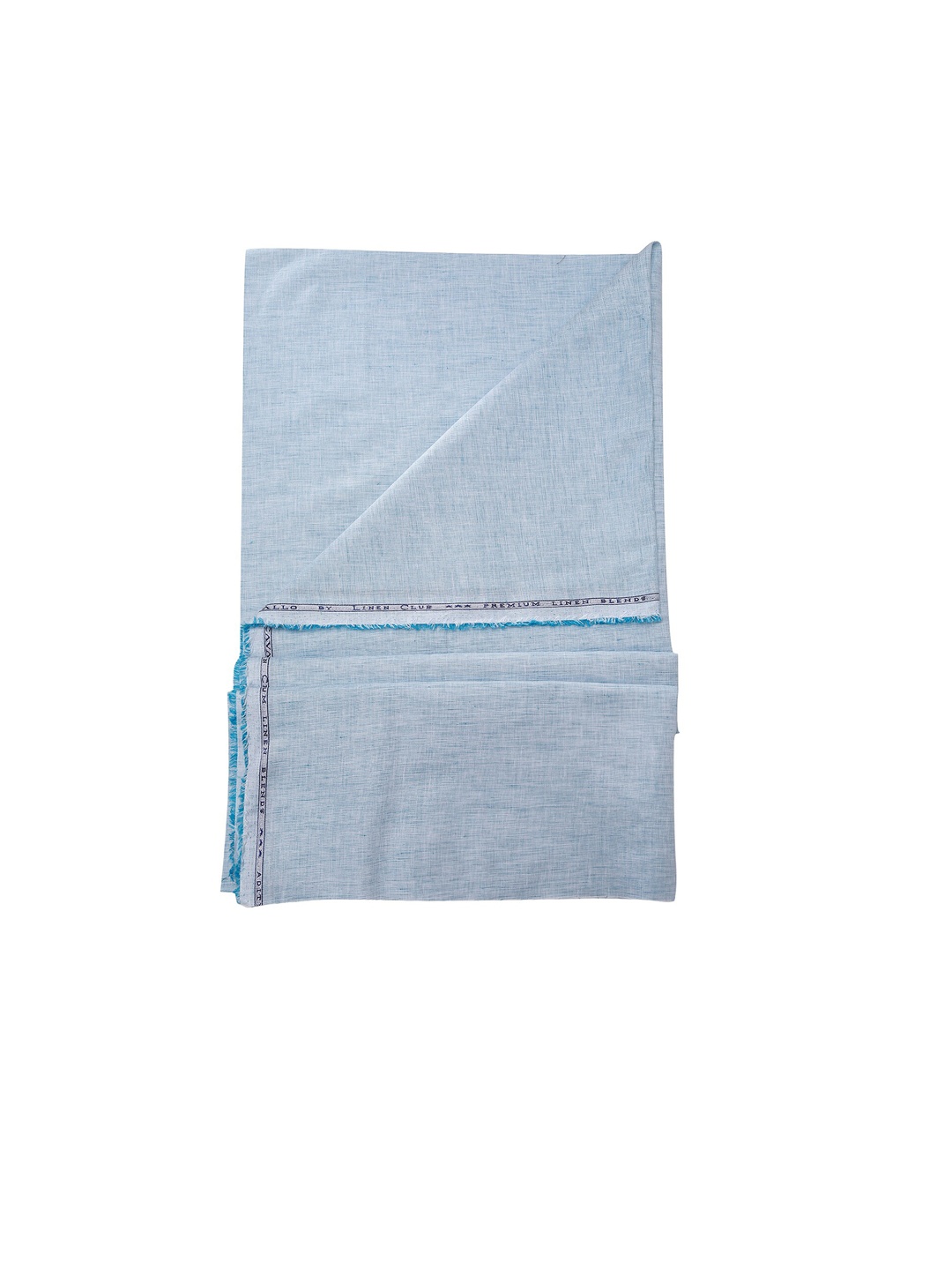 

CAVALLO by Linen Club Men Textured Shirt Clothing Fabric, Blue