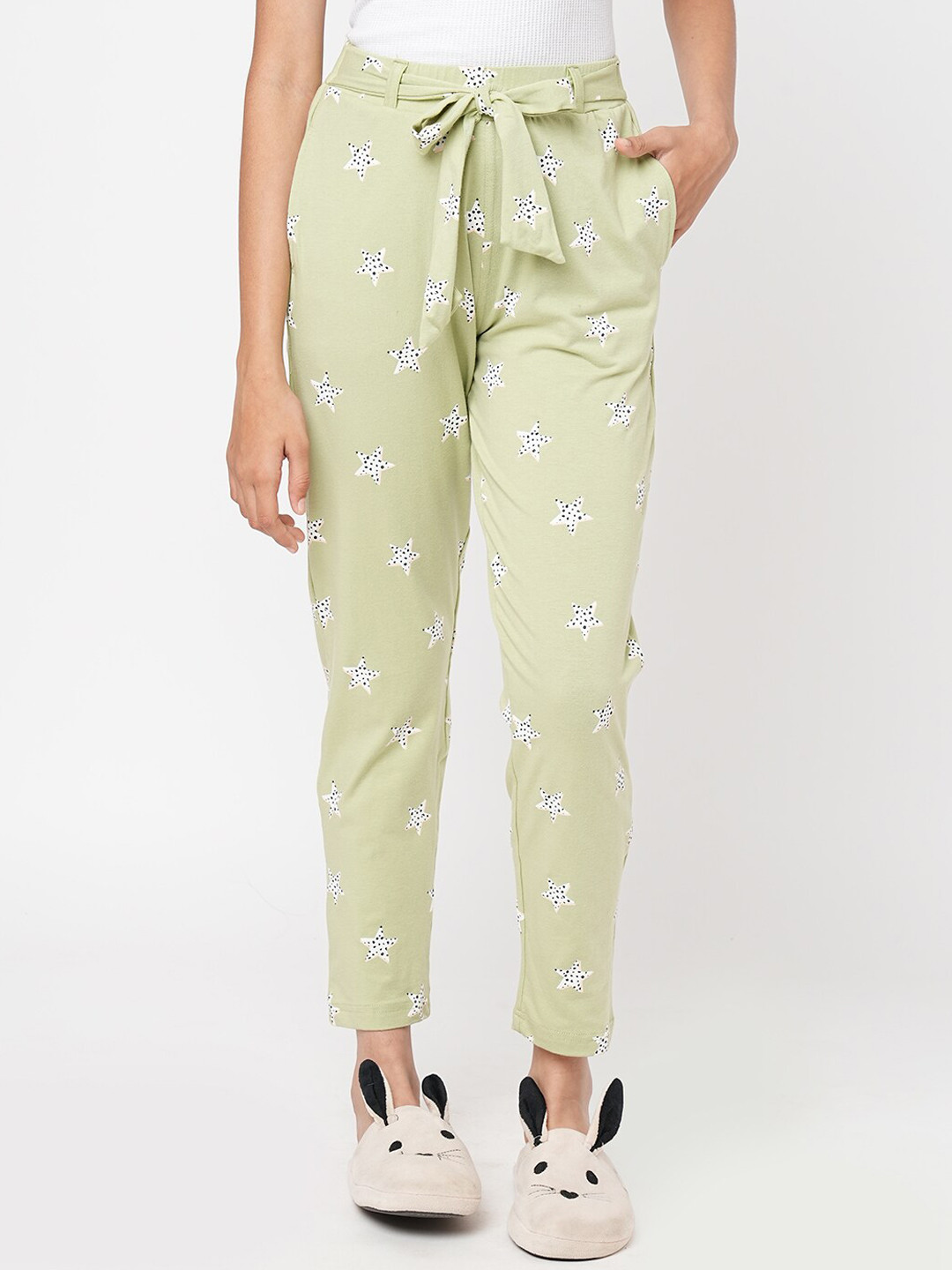 

Sweet Dreams Girls Printed Lounge Pants, Lime green
