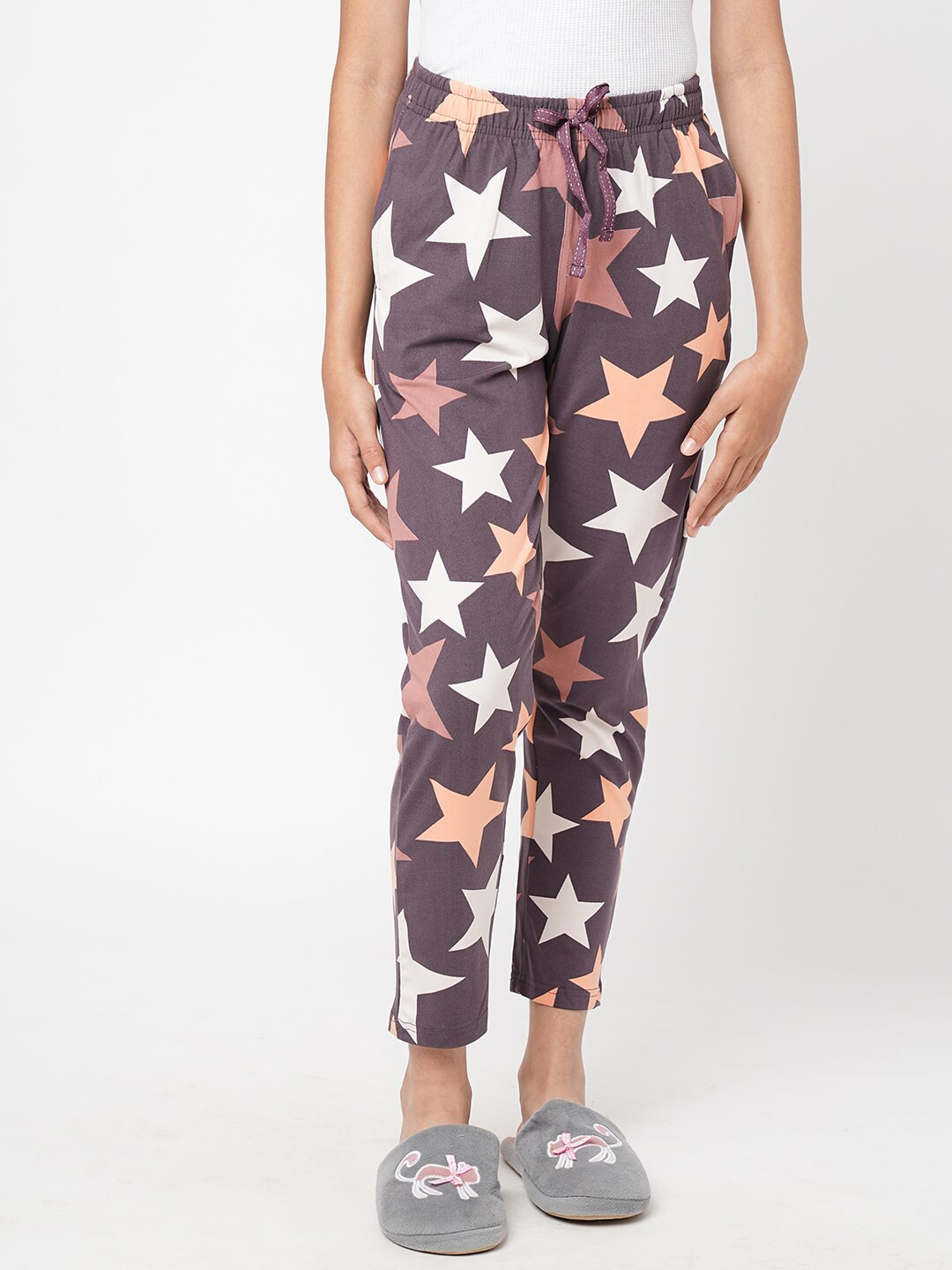 

Sweet Dreams Girls Printed Lounge Pants, Brown