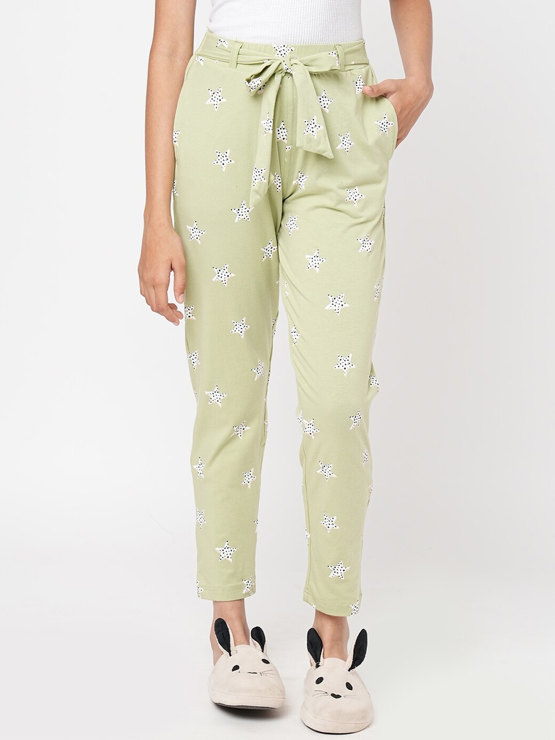 

Sweet Dreams Girls Printed Lounge Pants, Lime green