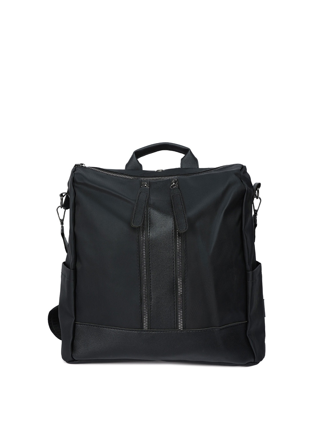 

London Rag Women Zip Pocket Backpack, Black