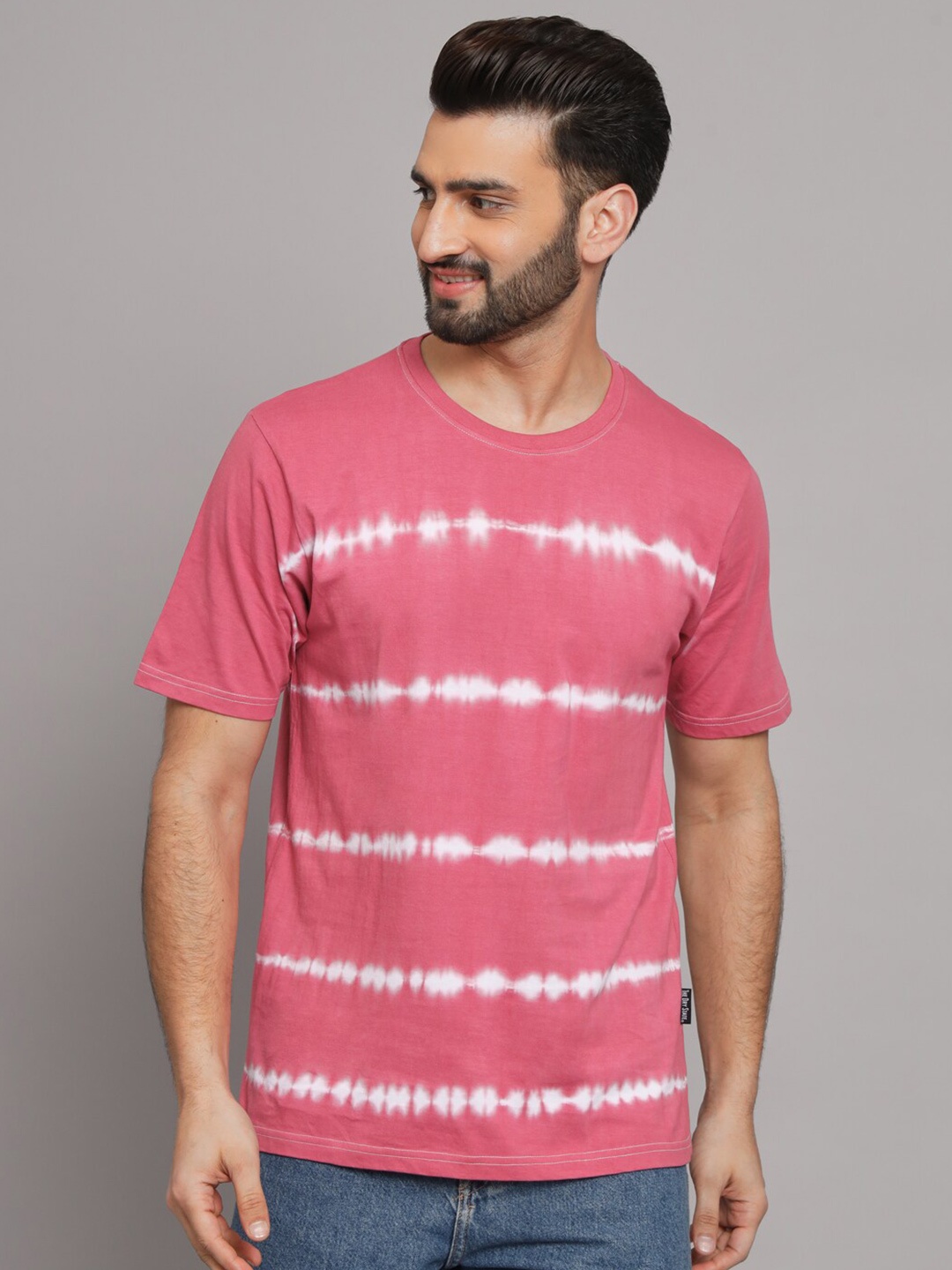 

The Dry State Tie and Dye Cotton Loose Fit T-shirt, Rose