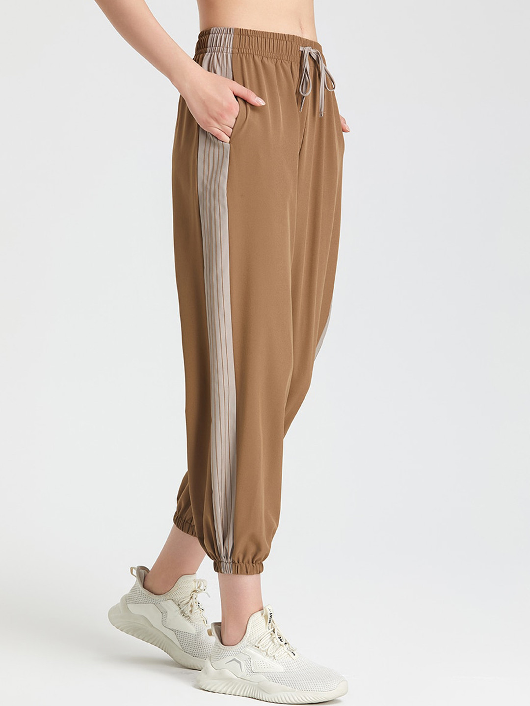 

JC Collection Women Regular Fit Dry Fit Joggers, Brown