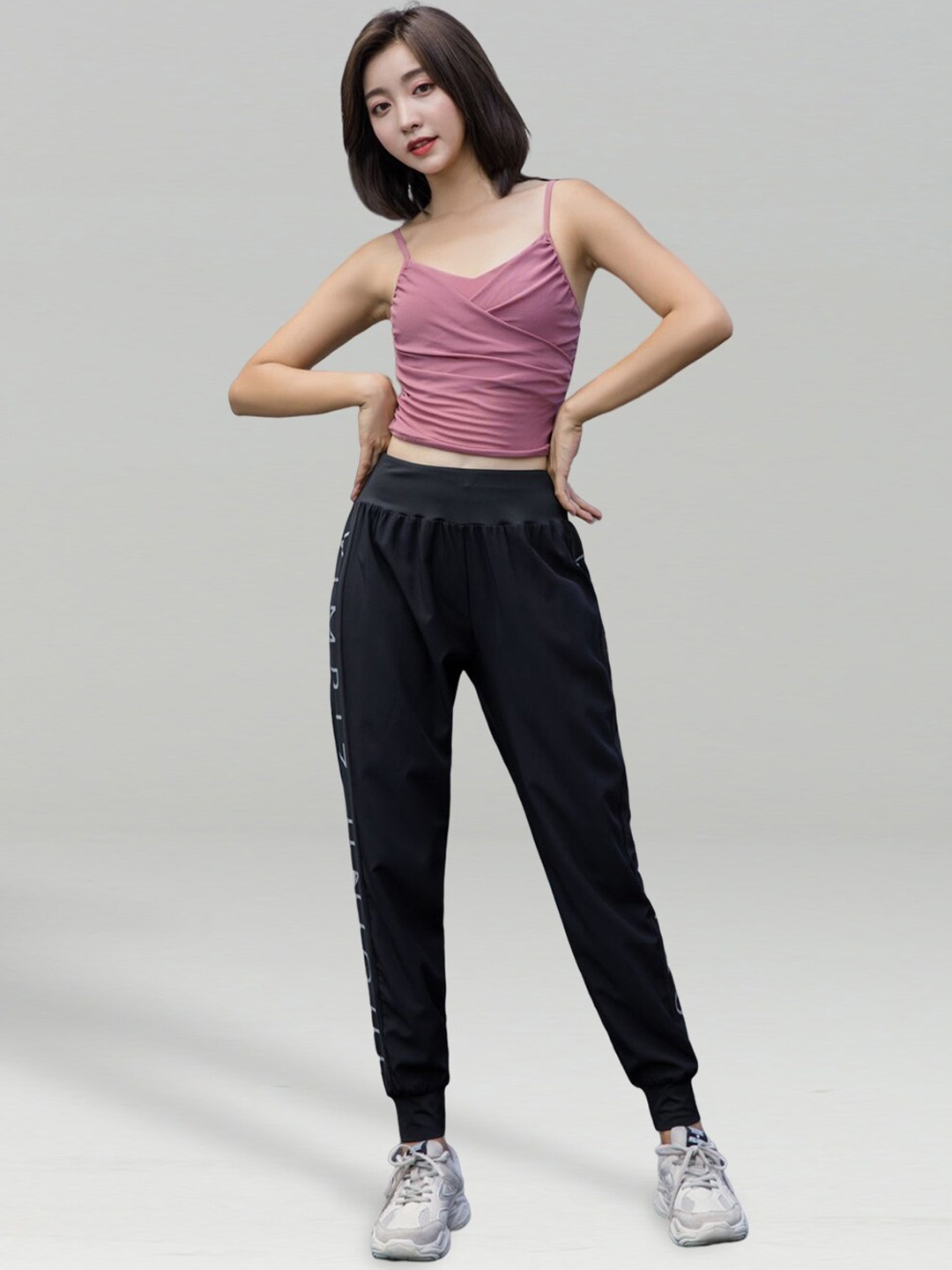 

JC Collection Women Regular Fit Dry Fit Joggers, Black