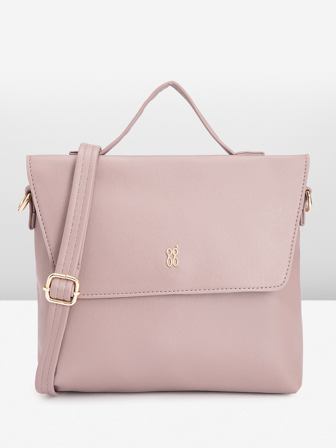 

Baggit Abstract Textured Satchel, Mauve