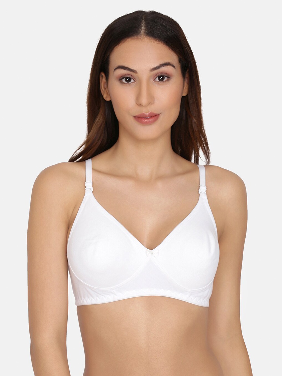 

Da Intimo Full Coverage Non-Wired Cotton Everyday Bra, White