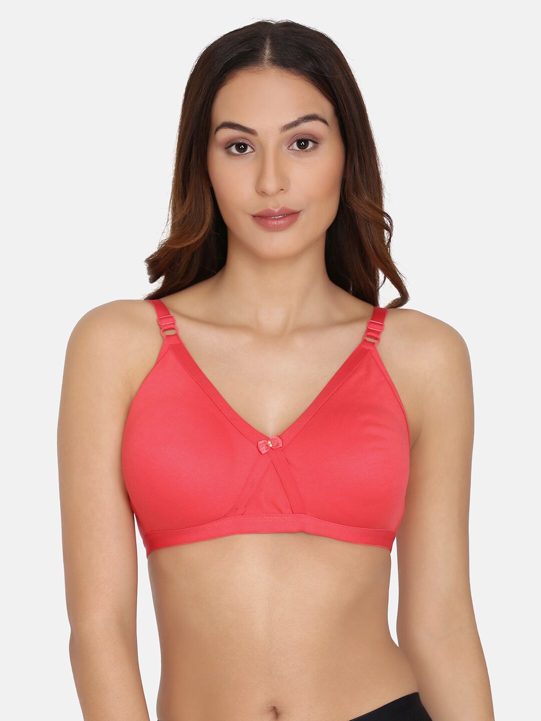 

Da Intimo Cotton Full Coverage Non Padded Minimizer Bra, Pink