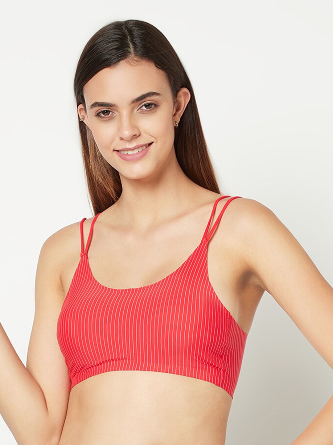 

Da Intimo Lightly Padded Full Coverage T-Shirt Bra, Red