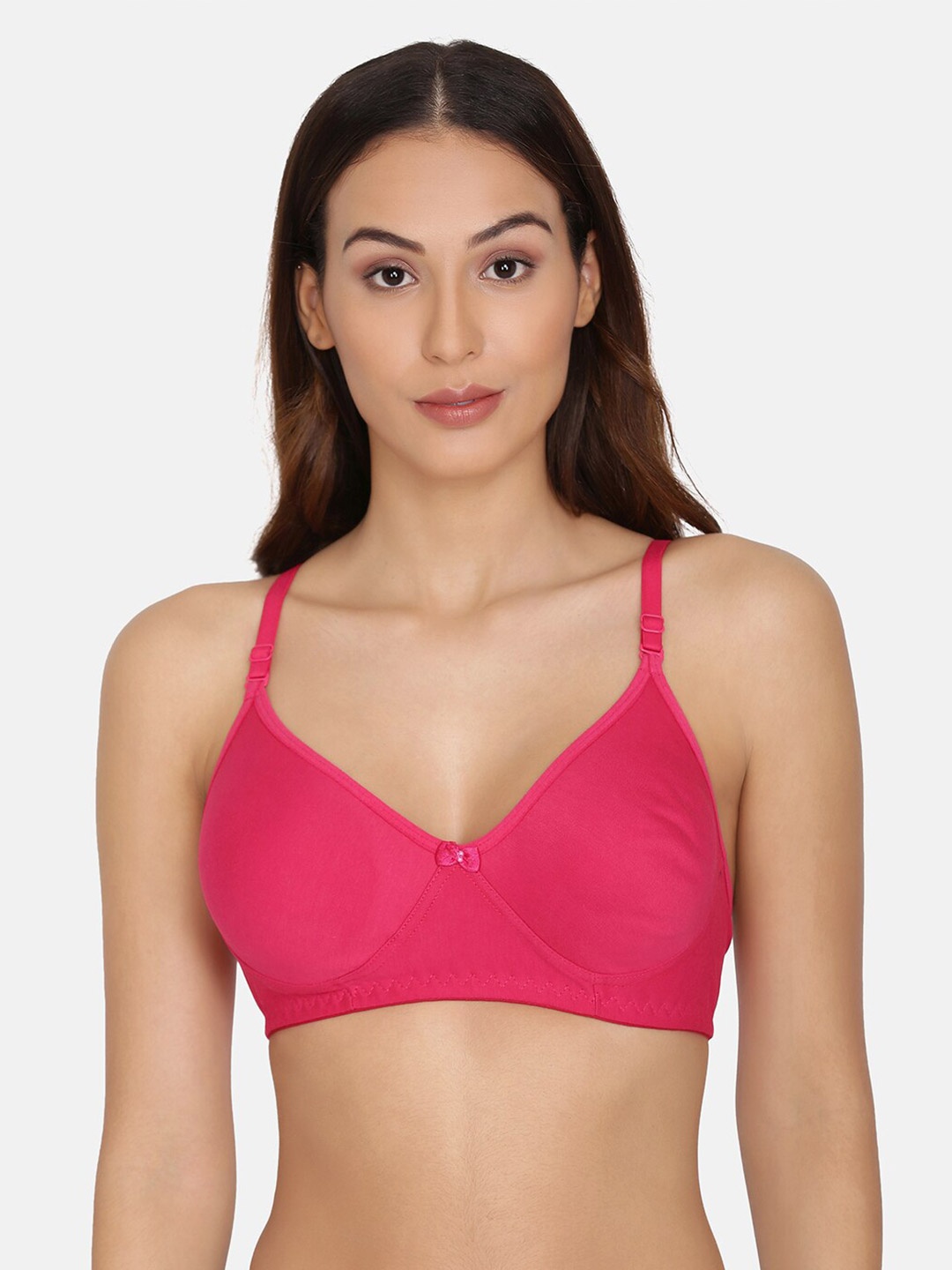 

Da Intimo Cotton Full Coverage Non-Padded Bra, Purple