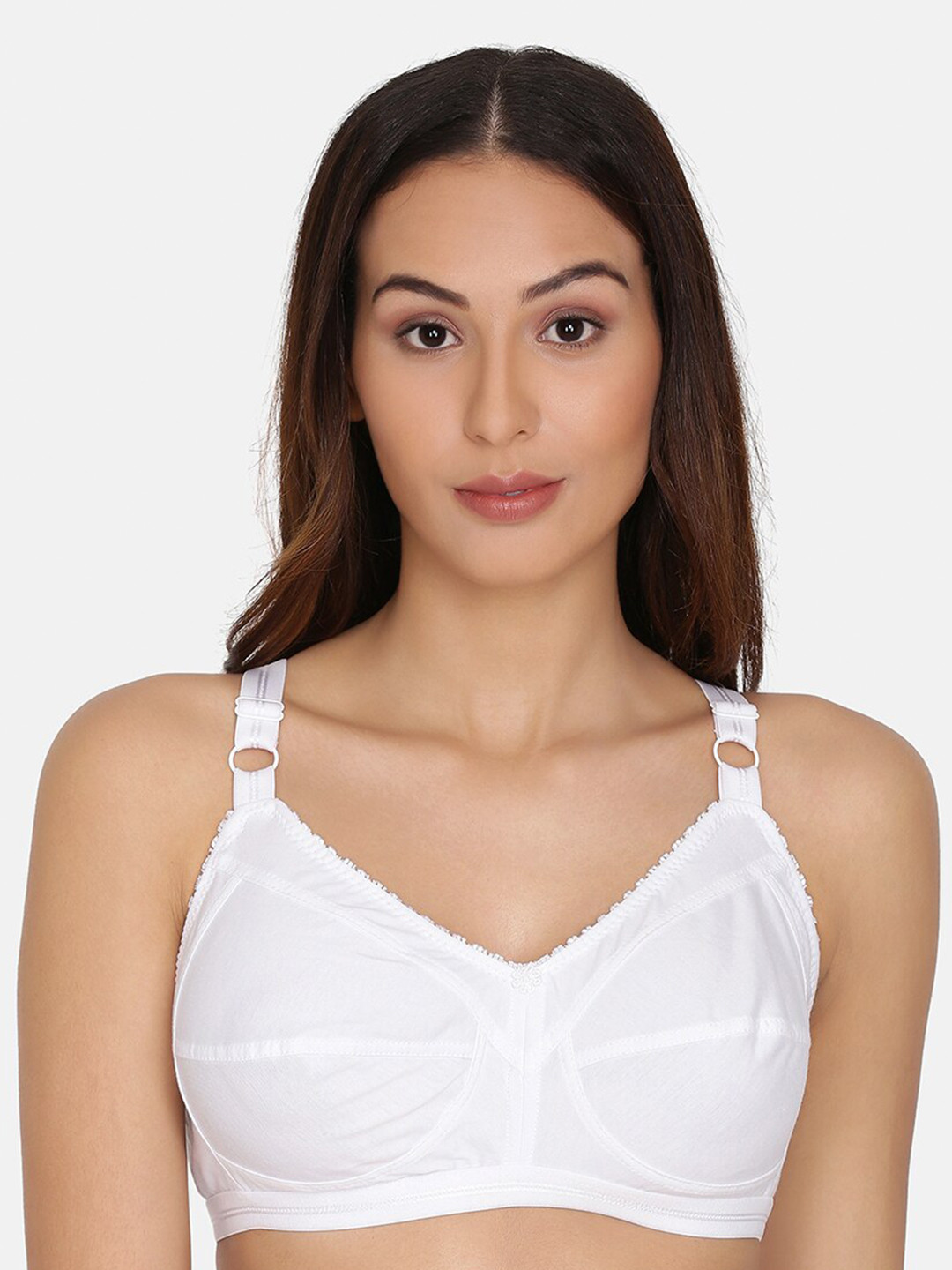 

Da Intimo Full Coverage Non Padded Non Underwired Cotton Everyday Bra, White