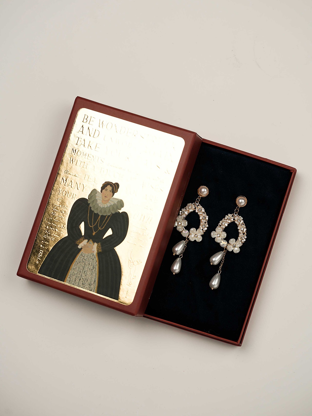 

Theater Gold-Plated Rhinestone Contemporary Drop Earrings