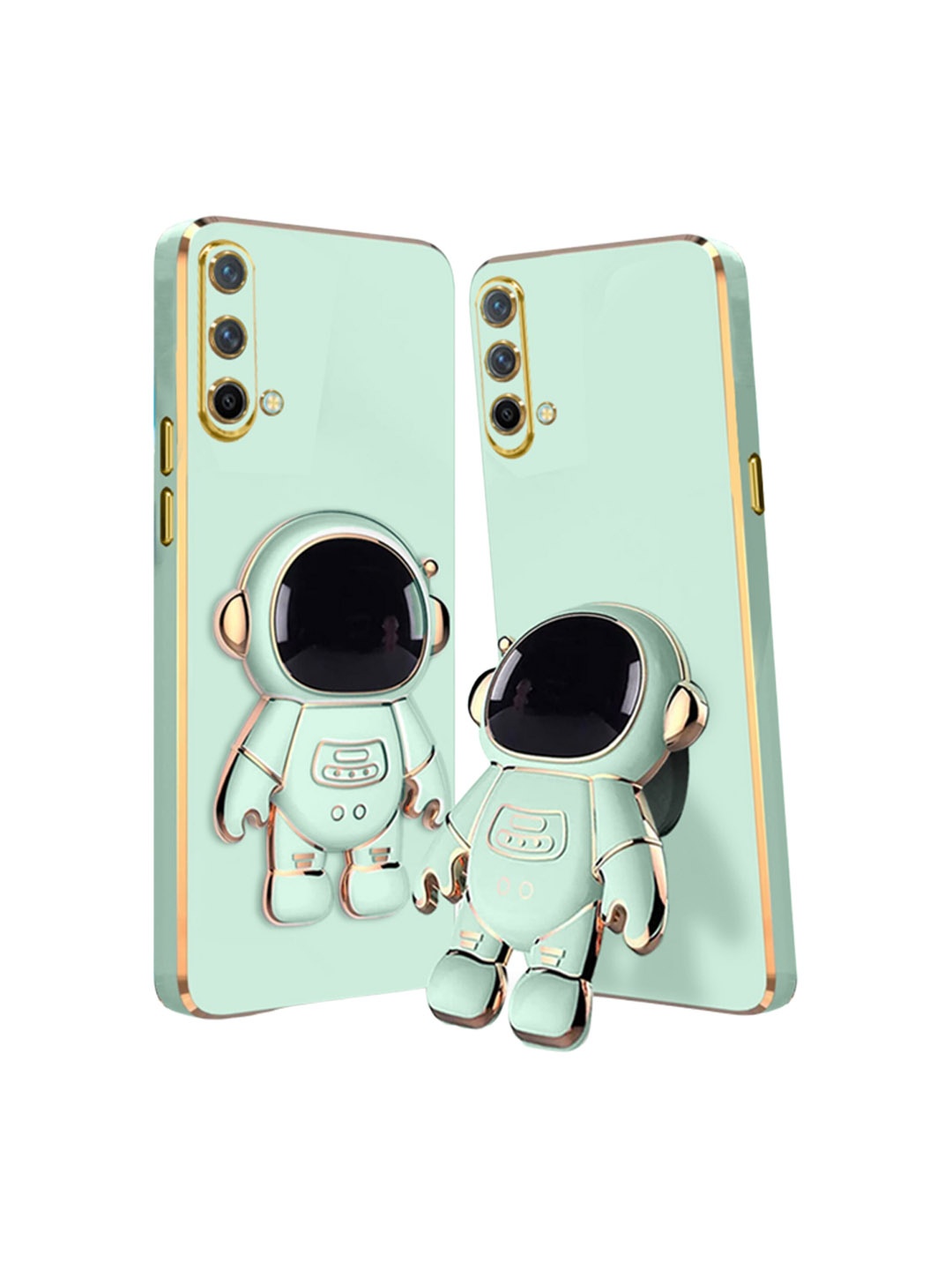 

Karwan OnePlus Nord CE Cover with Astronaut Holster Stand, Sea green