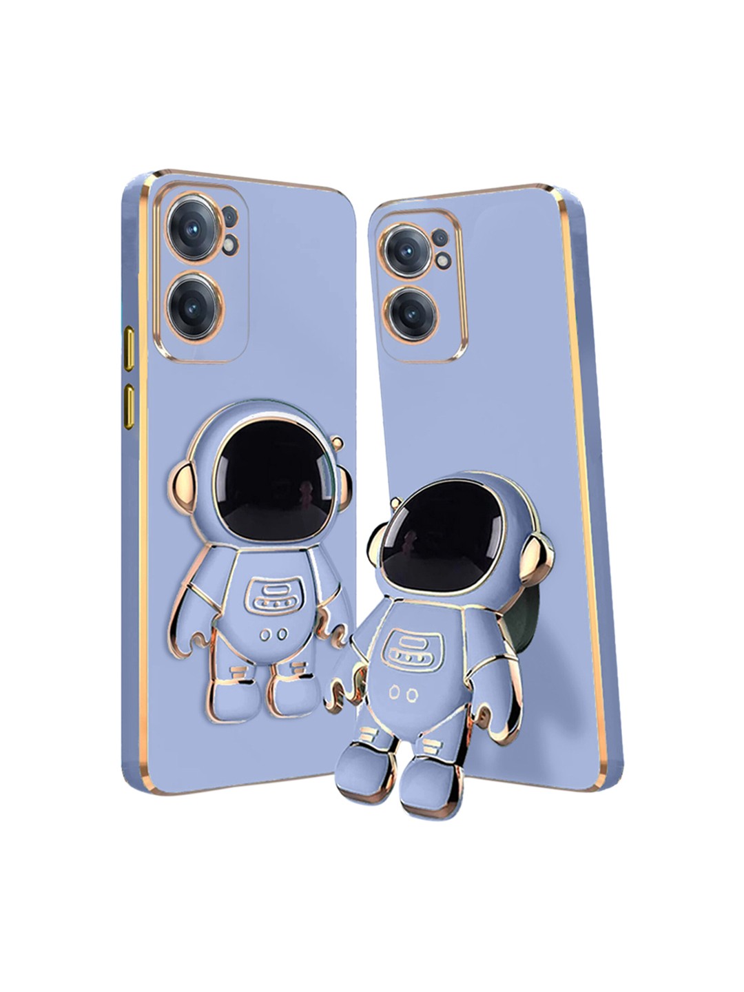 

Karwan OnePlus Nord CE2 Back Cover With Astronaut Holster Stand, Blue