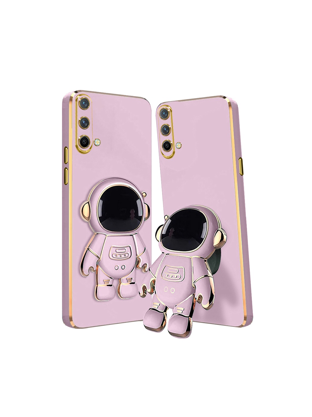 

Karwan OnePlus Nord CE Back Cover With Astronaut Holster Stand, Purple