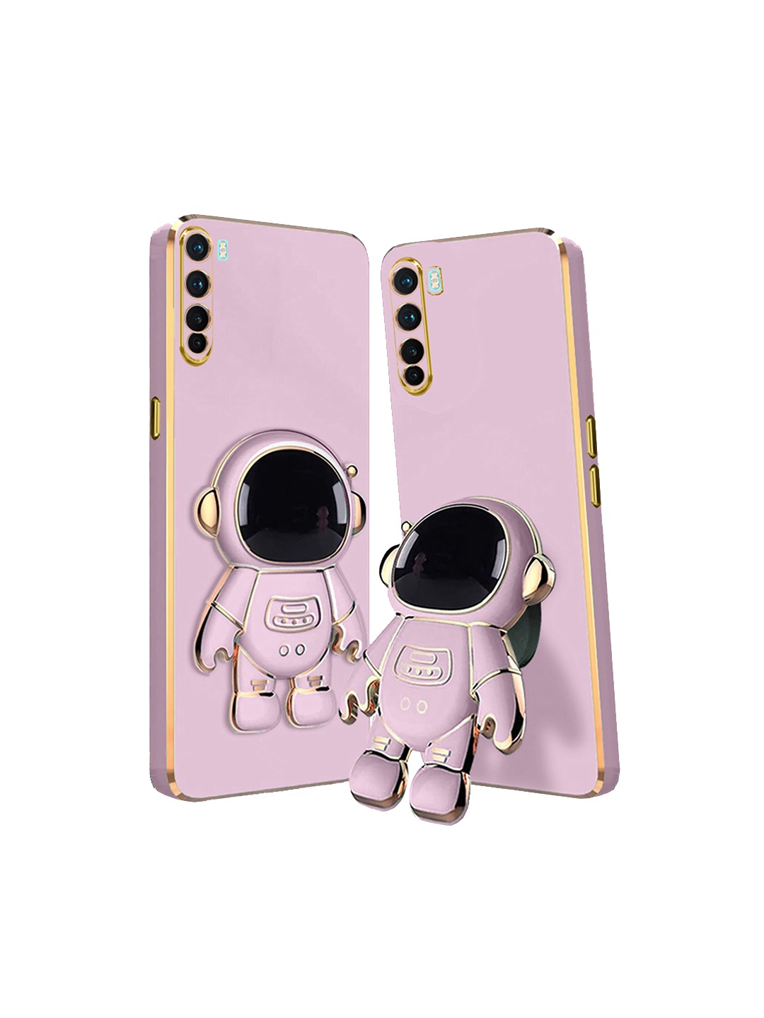 

Karwan OnePlus Nord Mobile Phone Cover With Astronaut Holster Stand, Lavender