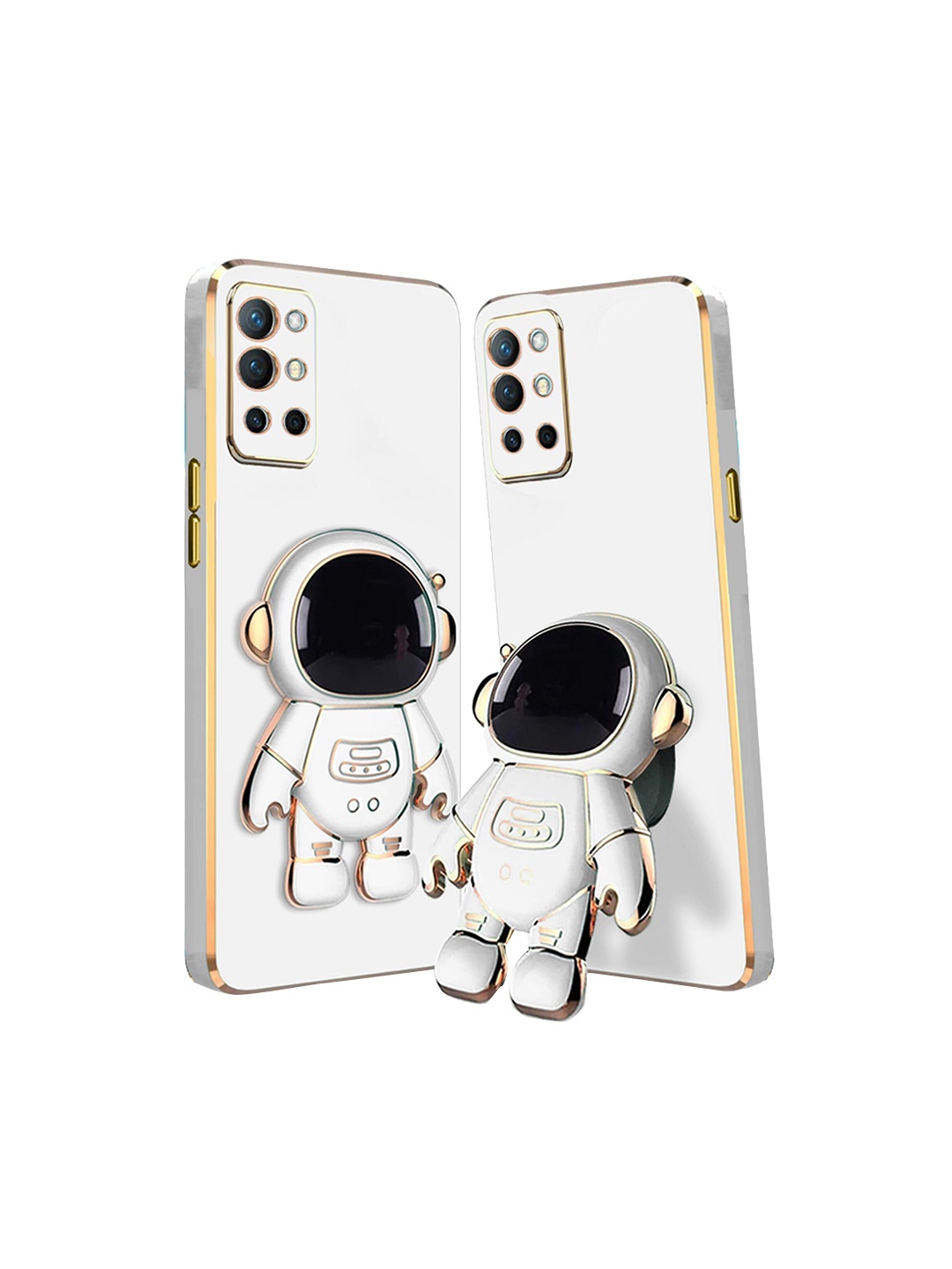 

Karwan OnePlus 8T Mobile Phone Cover With Astronaut Holster Stand, White