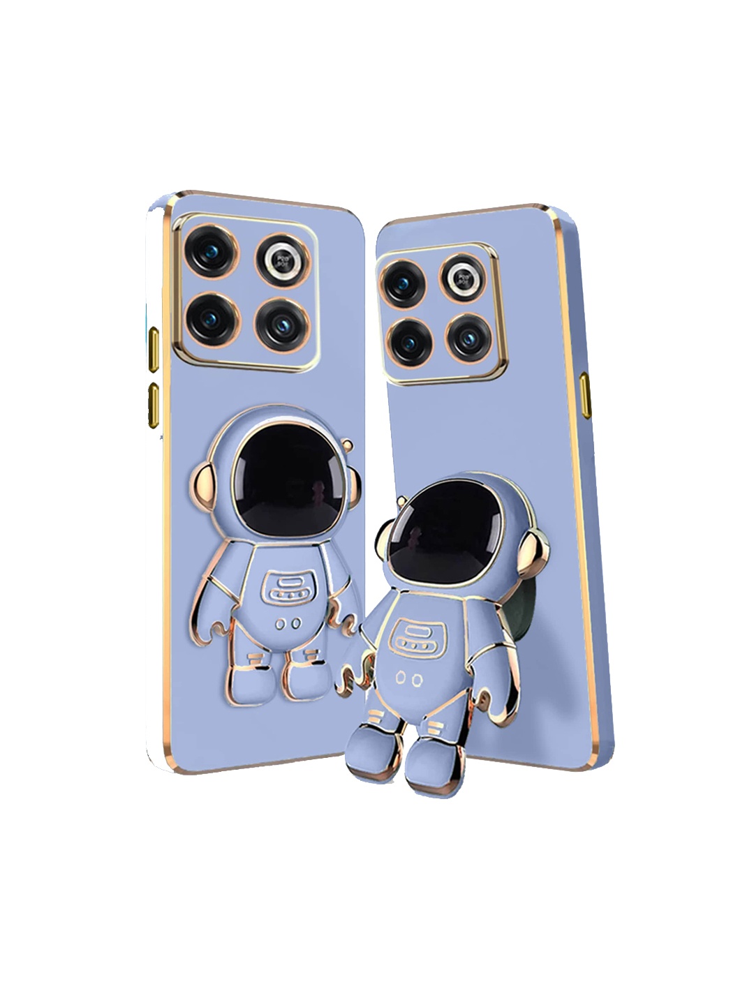 

Karwan OnePlus 10T Back Cover With Astronaut Holster Stand, Blue