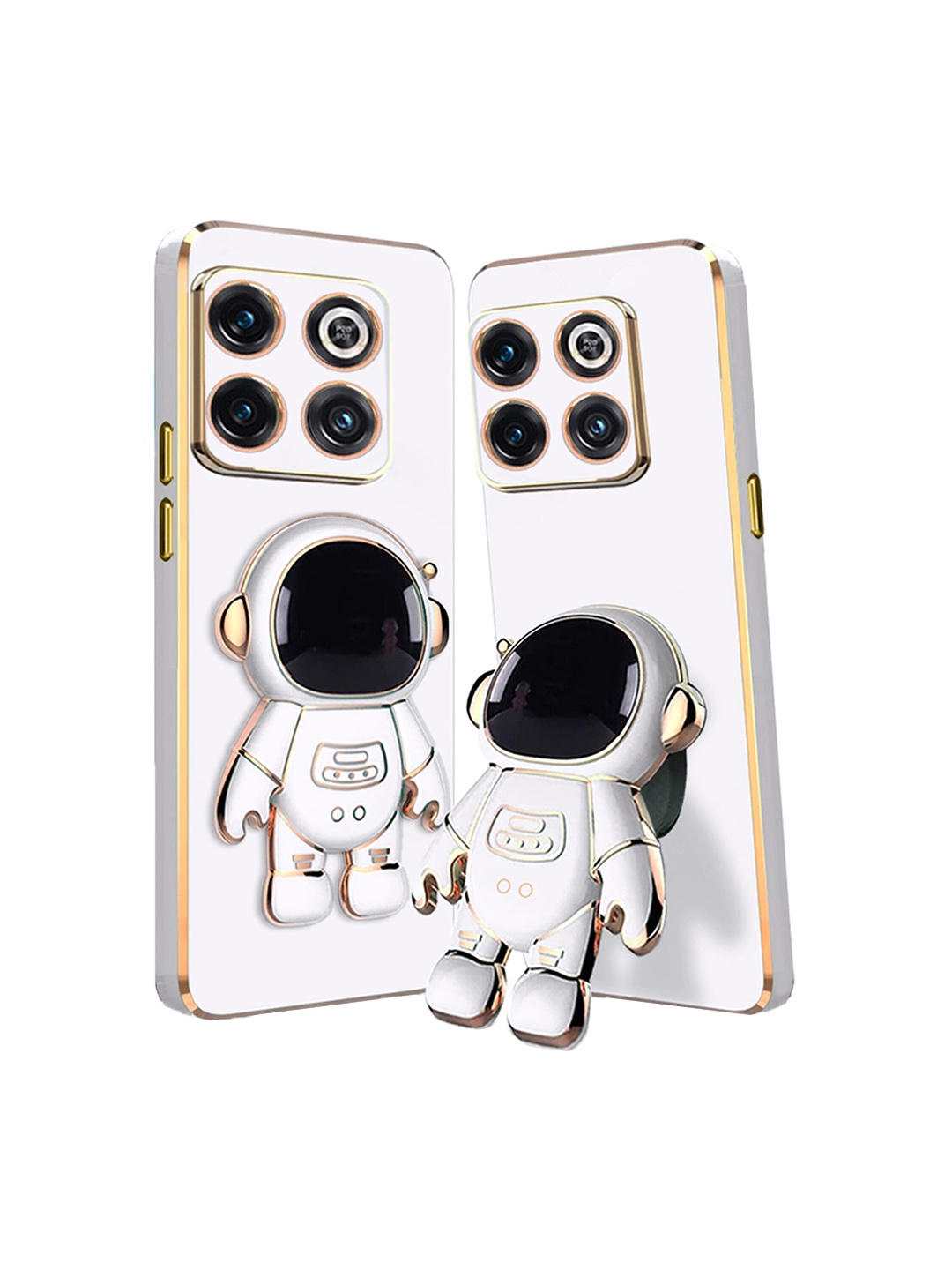 

Karwan OnePlus 10T Mobile Phone Cover With Astronaut Holster Stand, White