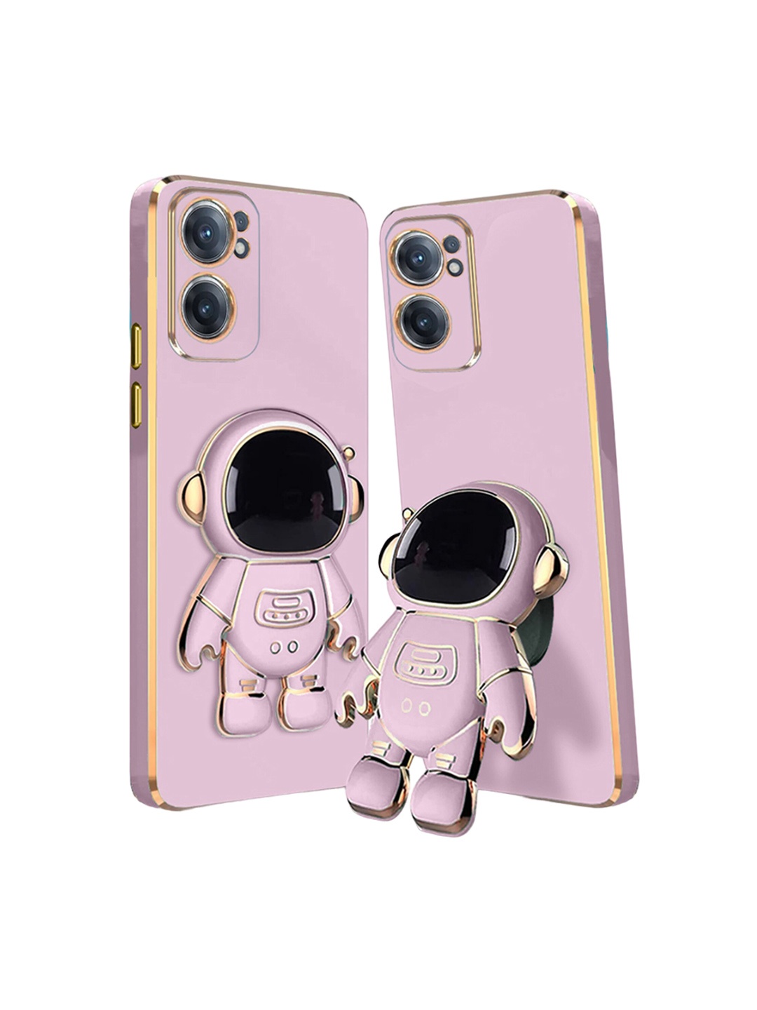 

Karwan OnePlus Nord CE2 Back Cover With Astronaut Holster Stand, Purple