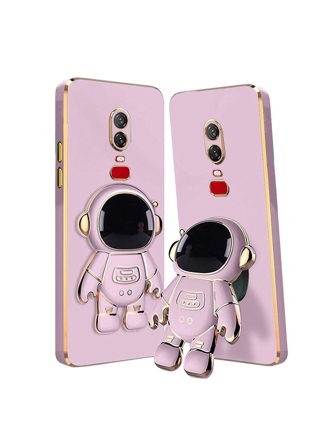 

Karwan OnePlus 6 Mobile Phone Cover With Astronaut Holster Stand, Purple