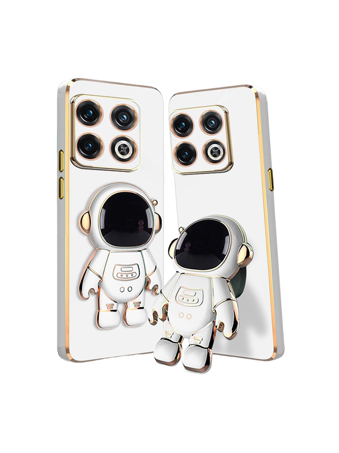

Karwan OnePlus 10 PRO Mobile Phone Cover With Astronaut Holster Stand, White