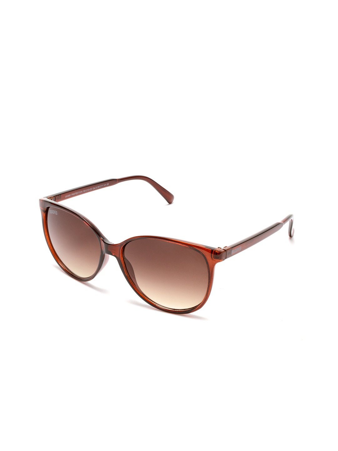 

Roadies Full Rim Oval Sunglasses with UV Protected Lens RD-213-C3, Brown