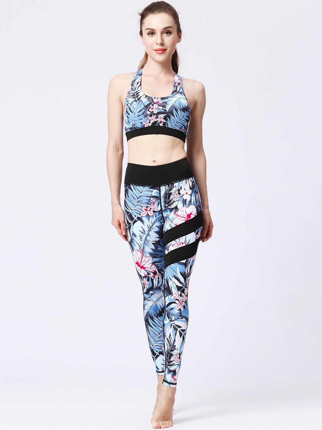 

JC Collection Women Printed Sports Tracksuit, Blue