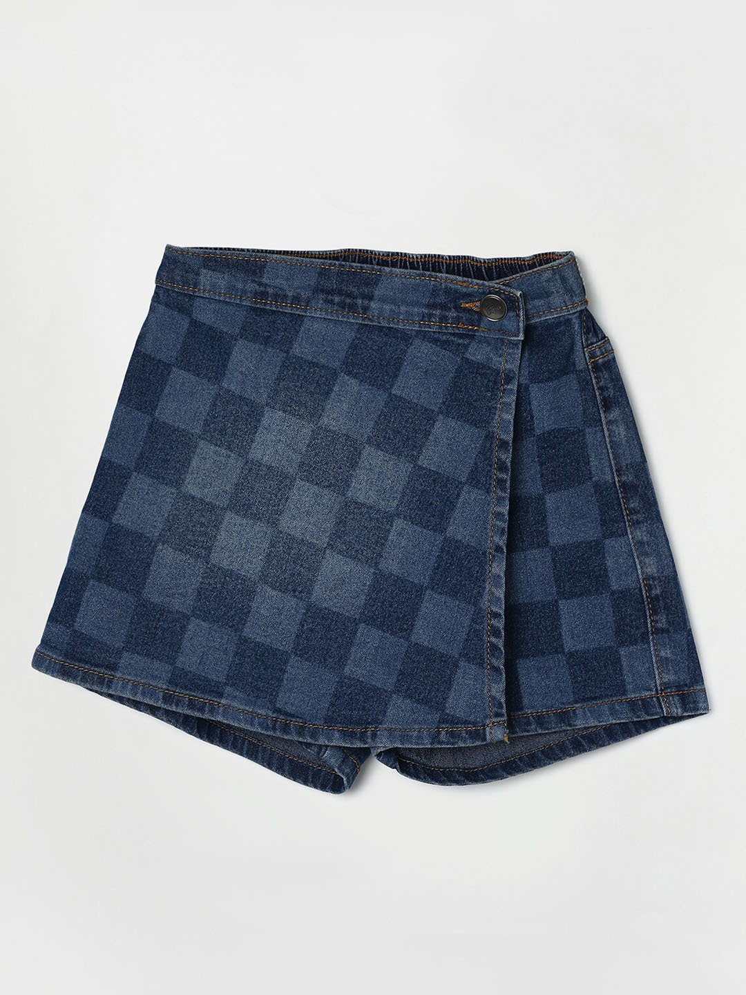

Fame Forever by Lifestyle Girls Checked Skorts, Blue