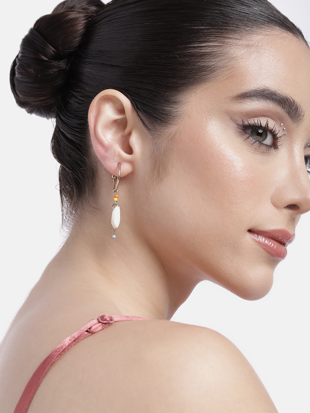 

DressBerry Set of 9 Studs & Half-Hoop Earrings, Gold