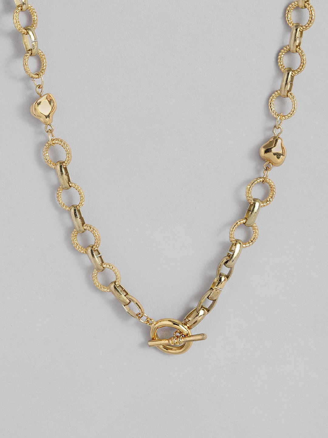 

DressBerry Interlocked Chain Necklace, Gold