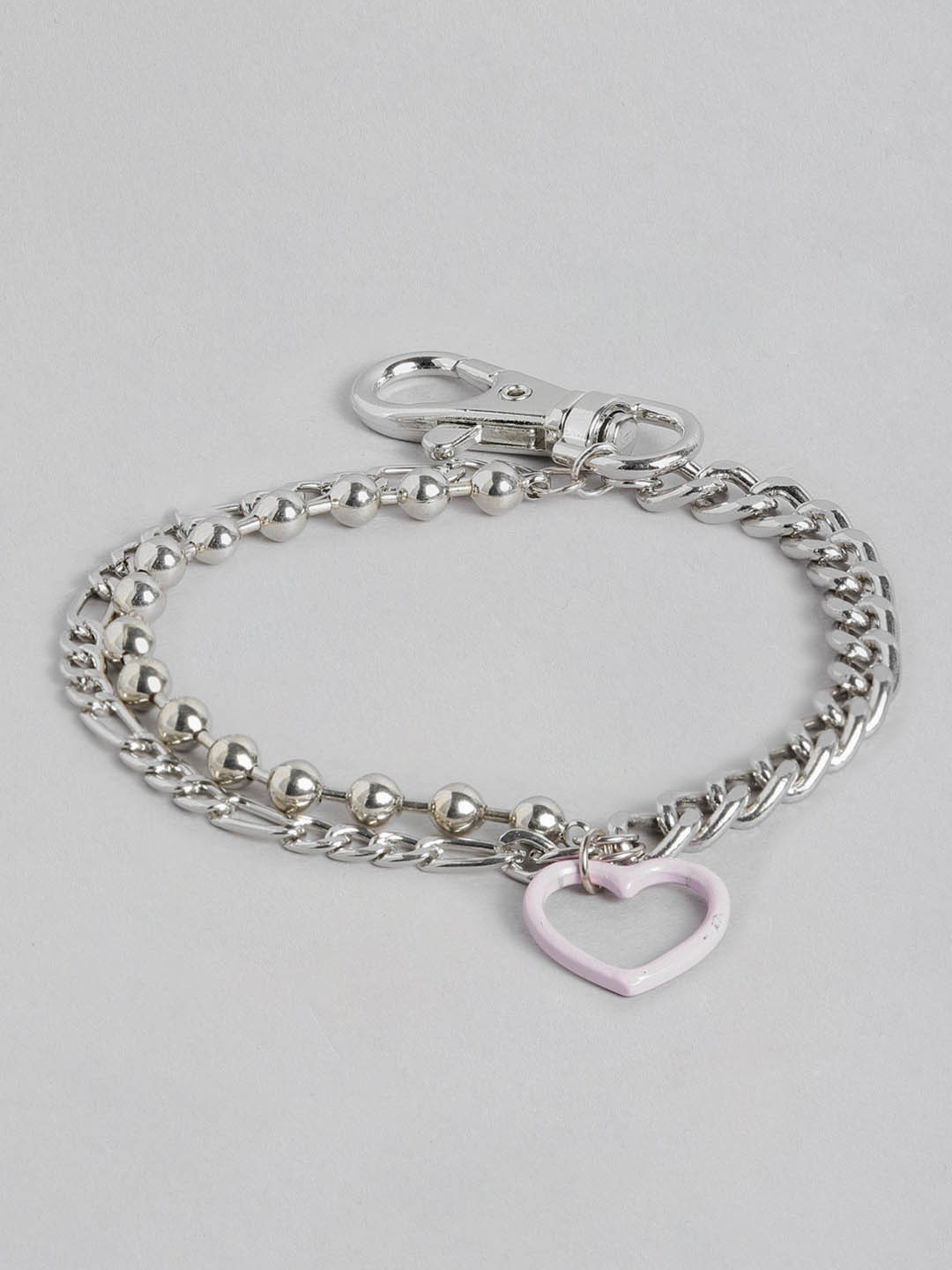 

DressBerry Women Layered Charm Bracelet, Silver