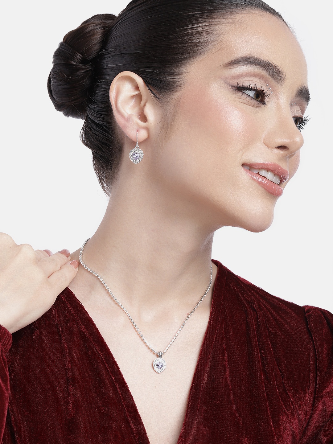 

DressBerry Women Embellished Jewellery Set, Silver